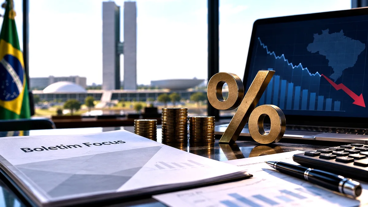 Focus reduz projeção do IPCA a 4,90% antes do Copom