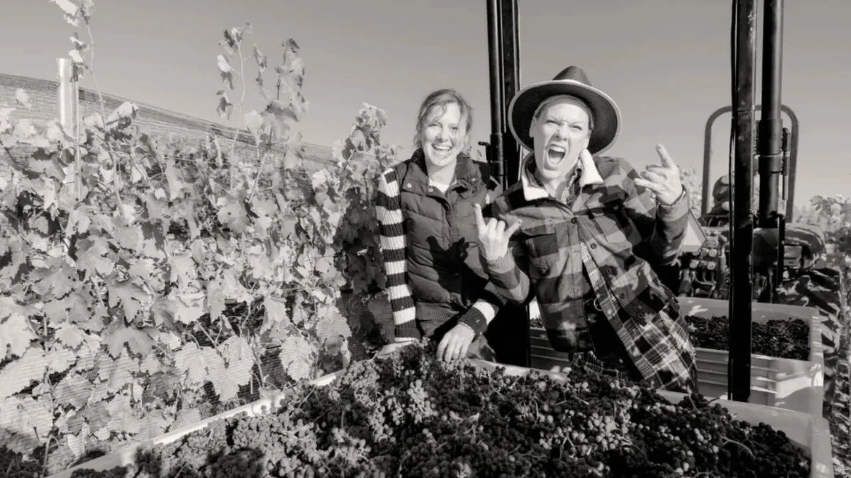 Pink bought 200-acre California ranch; 13 years later, it became a vineyard