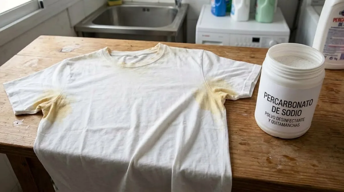 Expertas en limpieza coinciden: “El percarbonato de sodio es perfecto para eliminar las manchas de sudor y desodorante de la ropa”