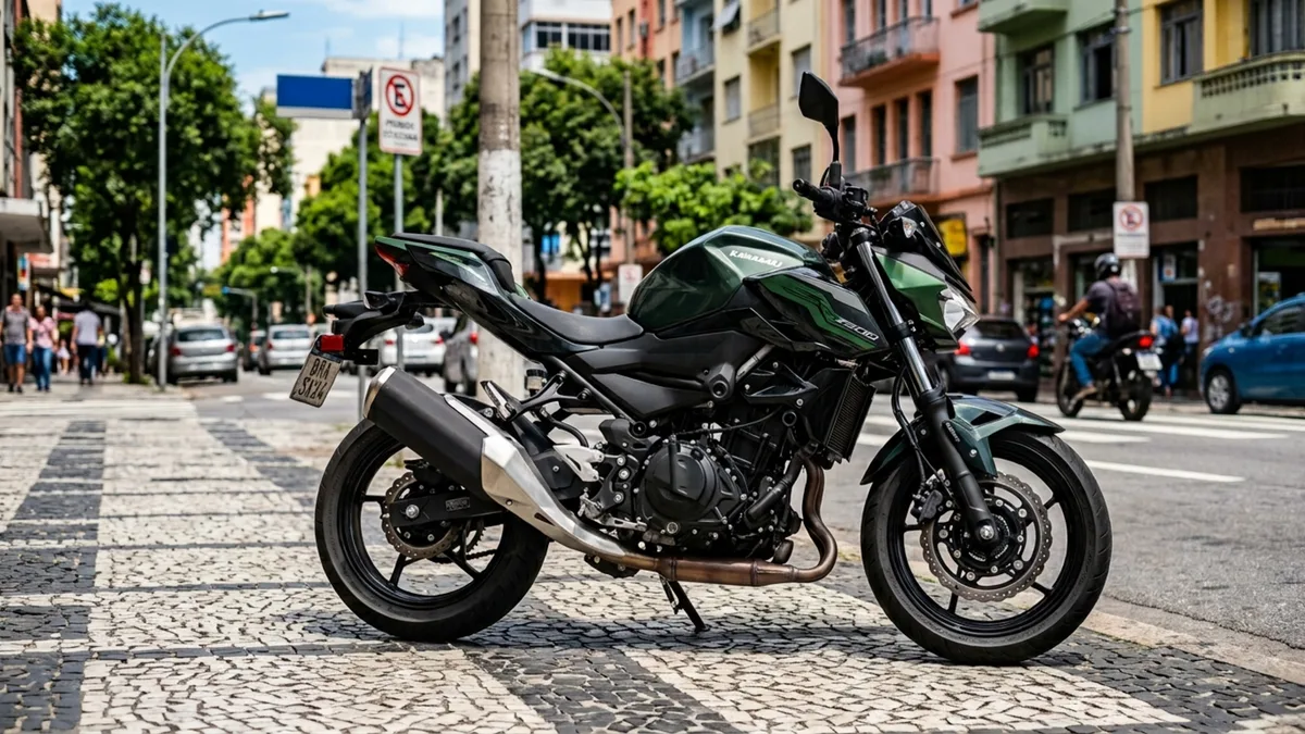 Quem prefere guidão largo e posição mais ereta encontra motor de 451 cm³ e dois cilindros sem precisar de carenagem integral