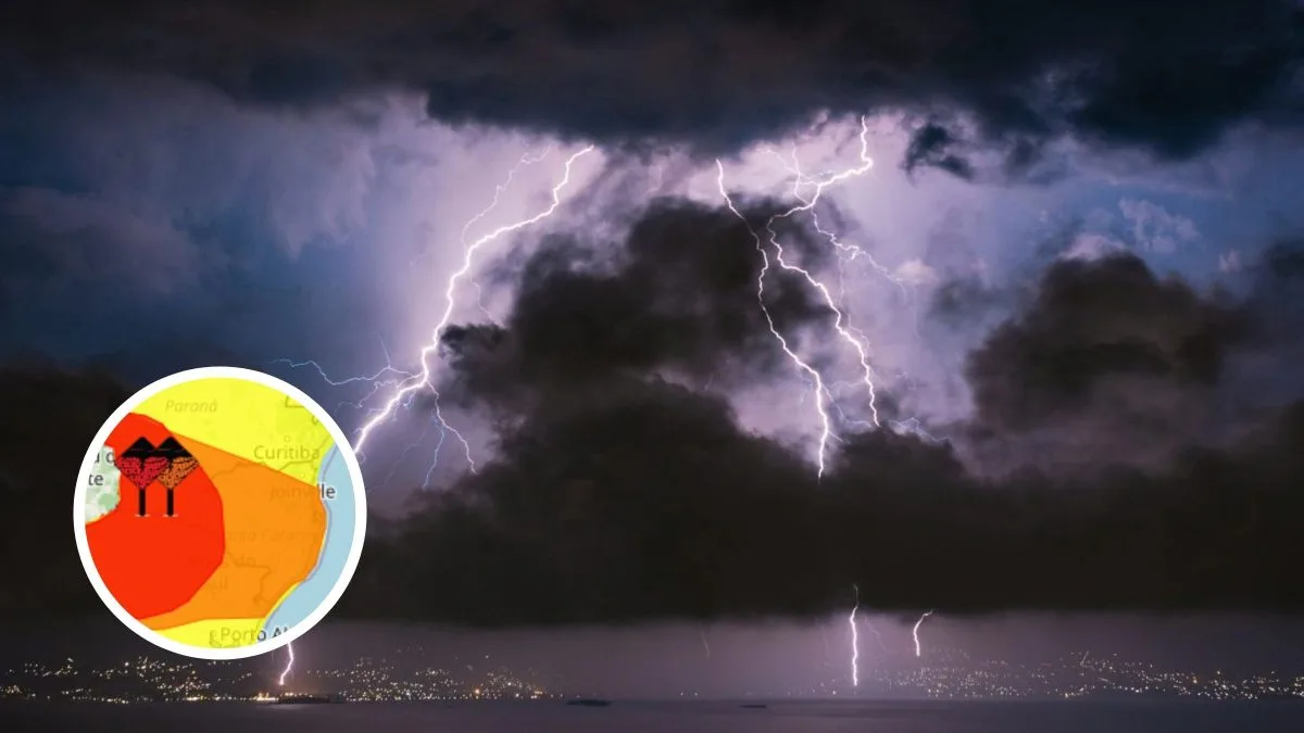 Ciclone extratropical faz Inmet disparar três alertas para tempestades ao mesmo tempo e coloca 128 cidades em ‘grande perigo’ para ventos acima de 100 km/h