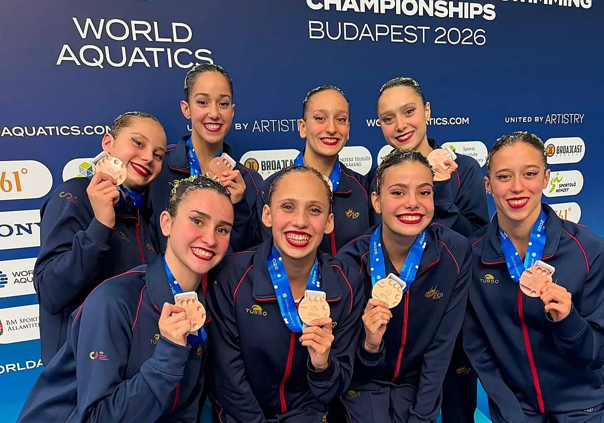 Daniela Velázquez, del Sincro Sevilla, suma dos bronces con España en el Mundial júnior