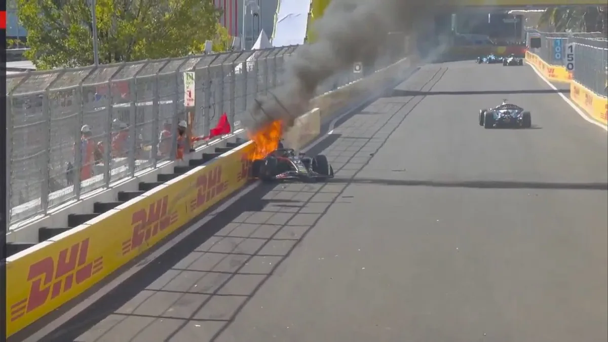 Piloto de F2 Tasanapol Inthraphuvasak sofre acidente e provoca incêndio na primeira sessão do GP no Madring