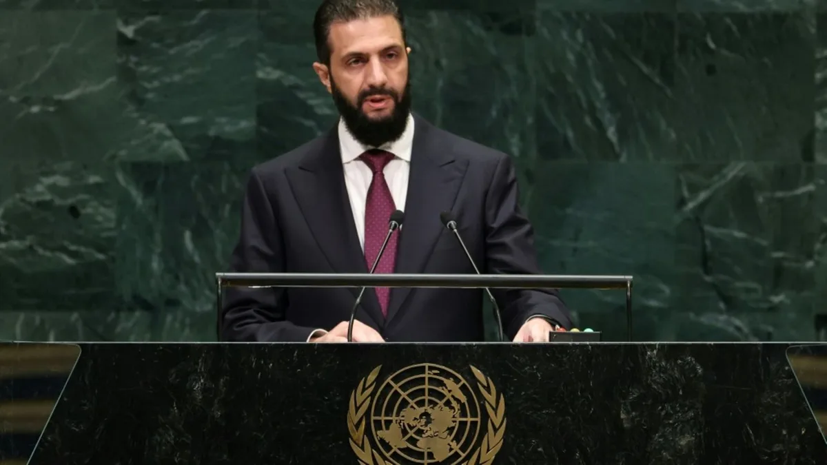 Syriens Übergangspräsident bekräftigt vor der UNO Anspruch auf den Golan