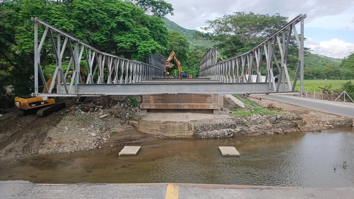 De la tragedia a la reconstrucción: así avanza el puente modular que reemplaza al Güijo en Zacapa tras el accidente que mató a cuatro personas en Guatemala