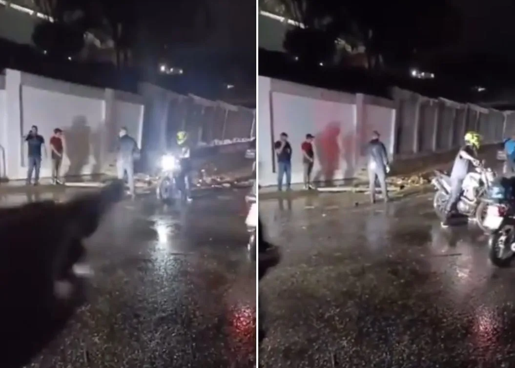 VIDEO: una mujer y su hijo desaparecieron al caer en una alcantarilla durante las lluvias en Caracas