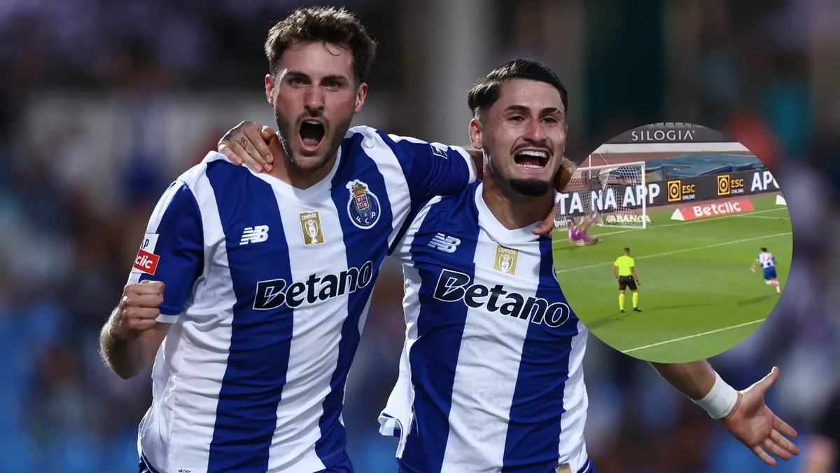 Santiago Giménez se salva de un oso y anota su primer gol con el Porto: llega a 100 anotaciones en su carrera