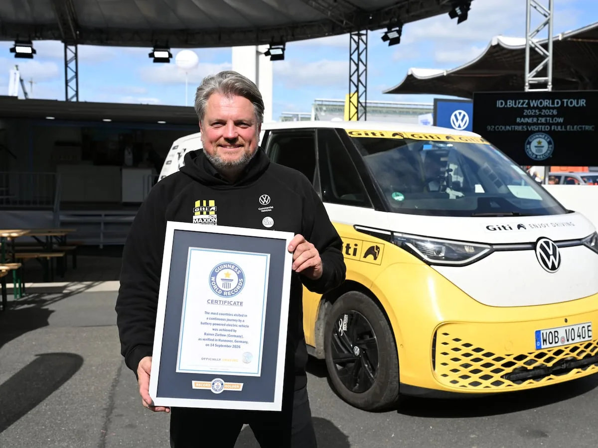 Volkswagen ID. Buzz world tour earns Guinness World Record
