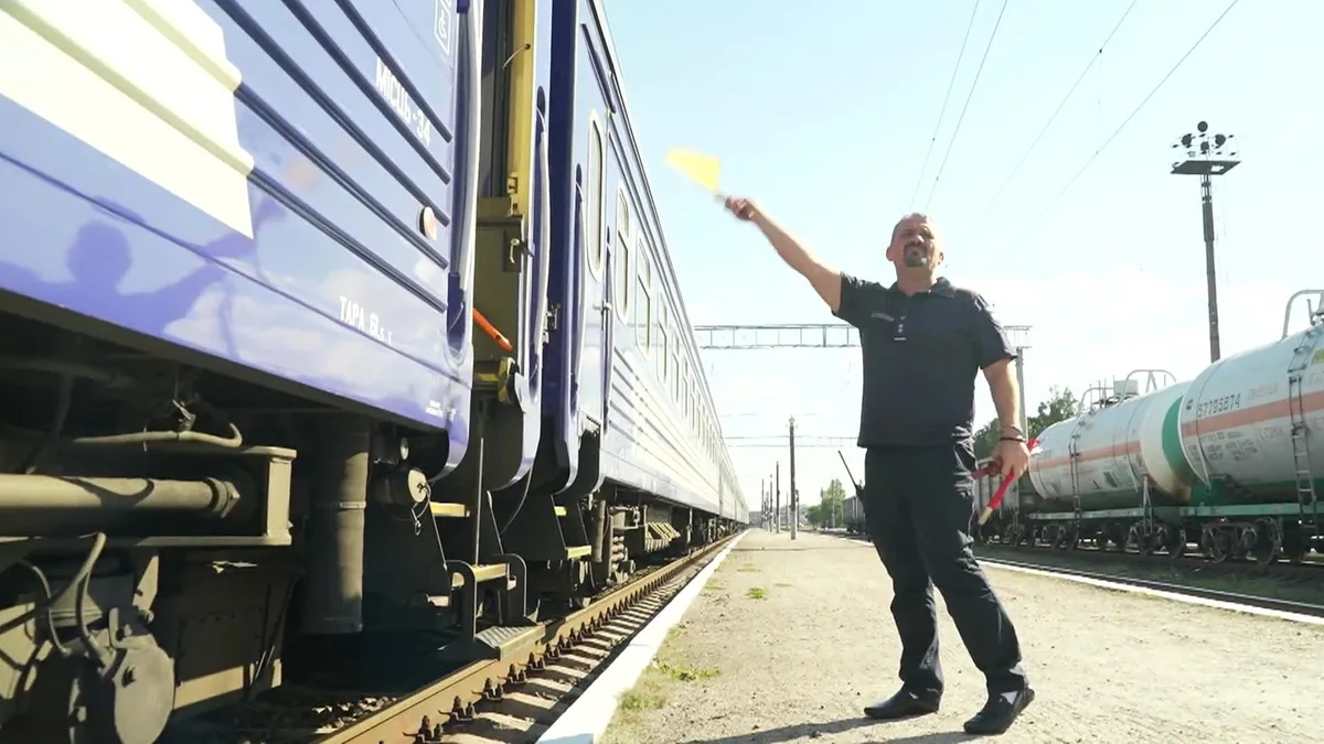 Arbeiten für die ukrainische Bahn - in ständiger Gefahr