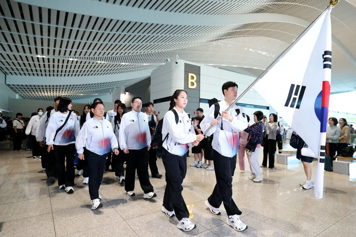 ‘개막 D-2’ 한국 선수단 본단, ‘결전의 땅’ 나고야로 출국