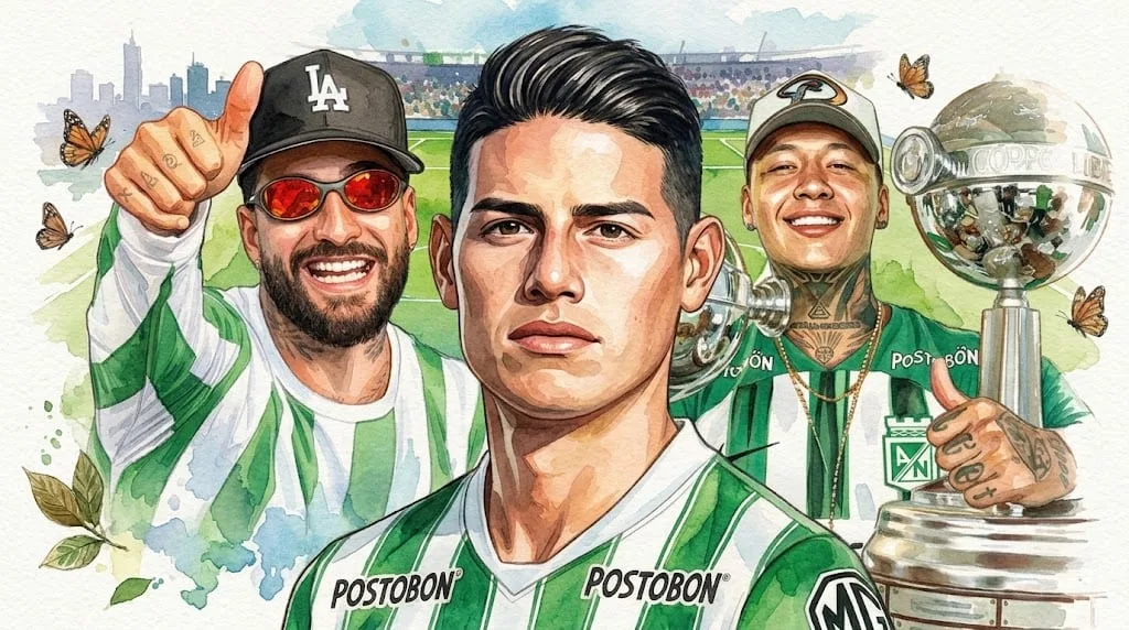 Maluma y Blessd entre los famosos felices con la llegada de James Rodríguez a Nacional: “Que chimba”