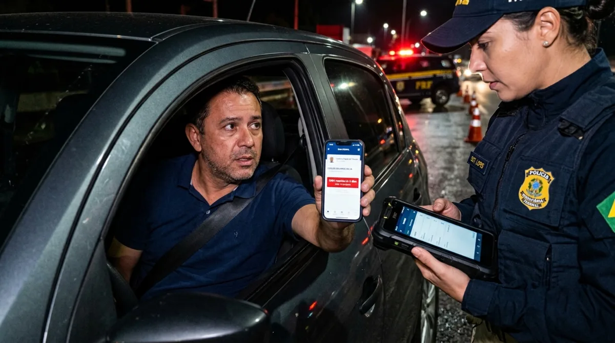 Motorista é parado em blitz com a CNH vencida há 4 dias, alega que o aplicativo mostrava outra data e descobre qual prazo o agente é obrigado a considerar