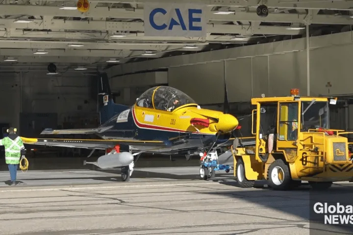 Siskin II aircraft – the same model selected to replace Snowbirds – arrive in Moose Jaw
