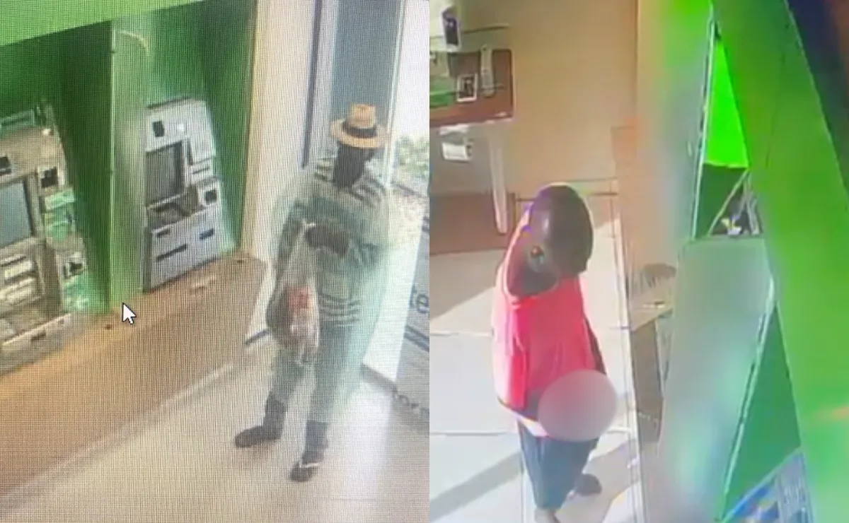 Urina, extintor e pedras: homem danifica caixas eletrônicos e causa prejuízo em bancos do Paraná; veja vídeo