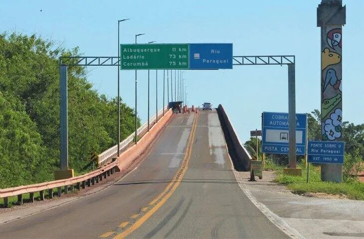 Ponte sobre o Rio Paraguai será interditada por 19 horas durante a semana
