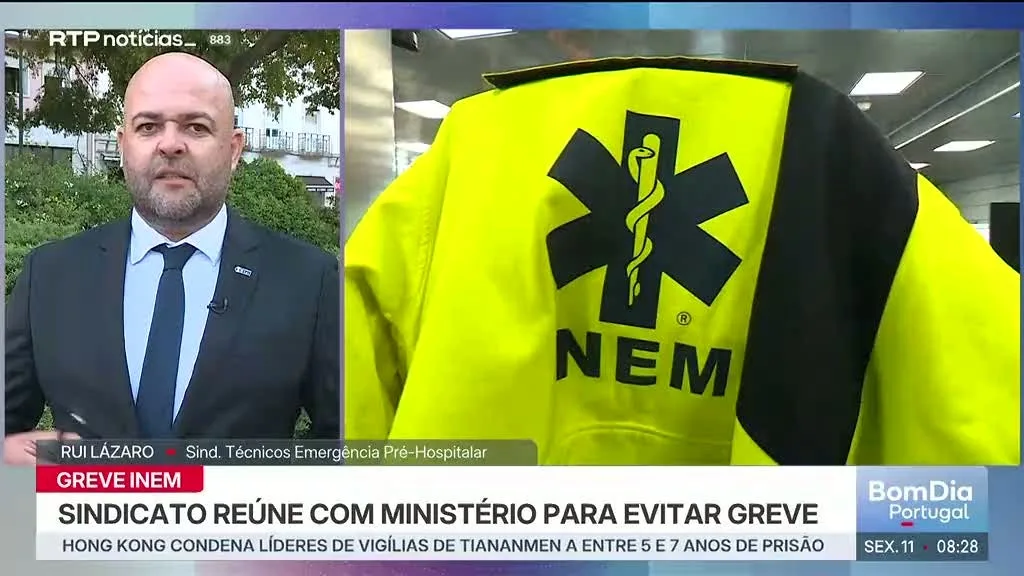 INEM. Sindicato reunido com Ministério da Saúde para tentar travar greve