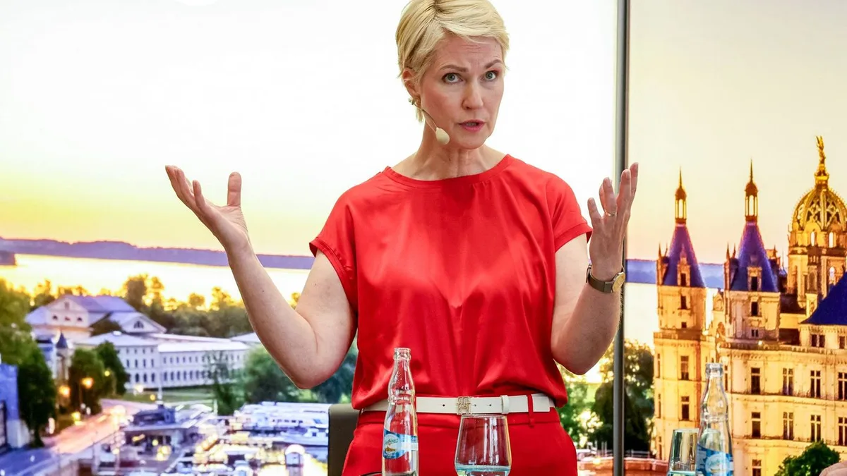Landtagswahlen in MV: Schwesig wirft AfD Doppelzüngigkeit wegen Nordstream vor