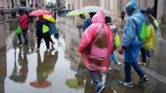 Thunderstorm warnings issued for parts of UK with flash flooding expected