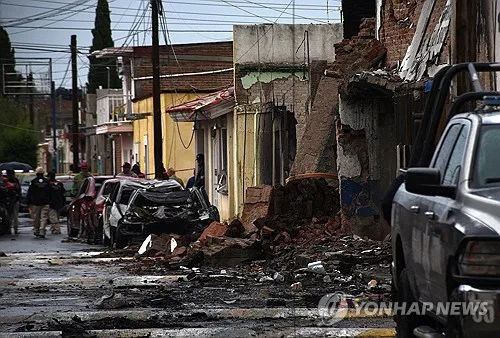 멕시코서 경찰 겨냥 차량 폭탄테러…11명 부상