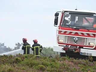 Landes : le feu déclenché dans un parc photovoltaïque « fixé », 190 hectares concernés