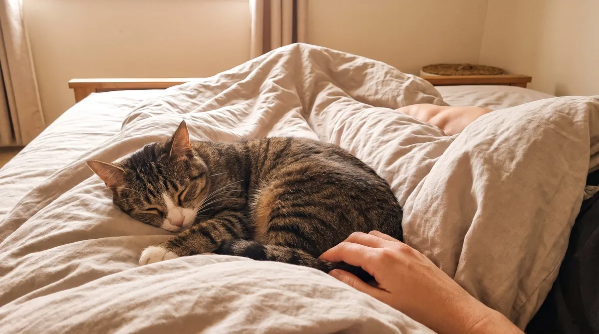 Los veterinarios coinciden en que los gatos que duermen a los pies de la cama desean tener control sobre su entorno