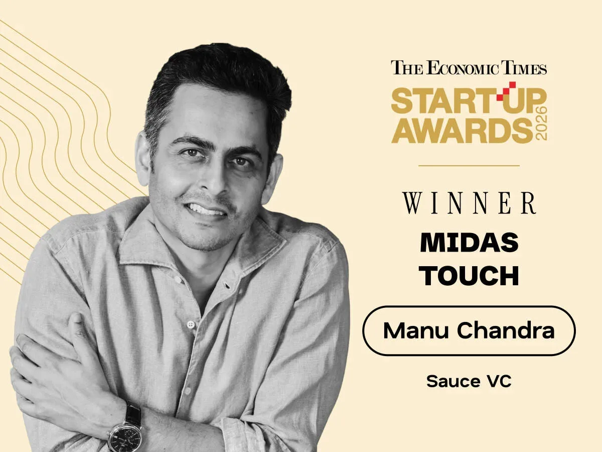 ET Startup Awards 2026 | Midas Touch: Sauce VC’s winning recipe earns Manu Chandra the prize