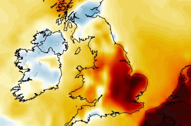 UK weather maps shows 30C in 7 counties next week after Met Office 'hot' forecast