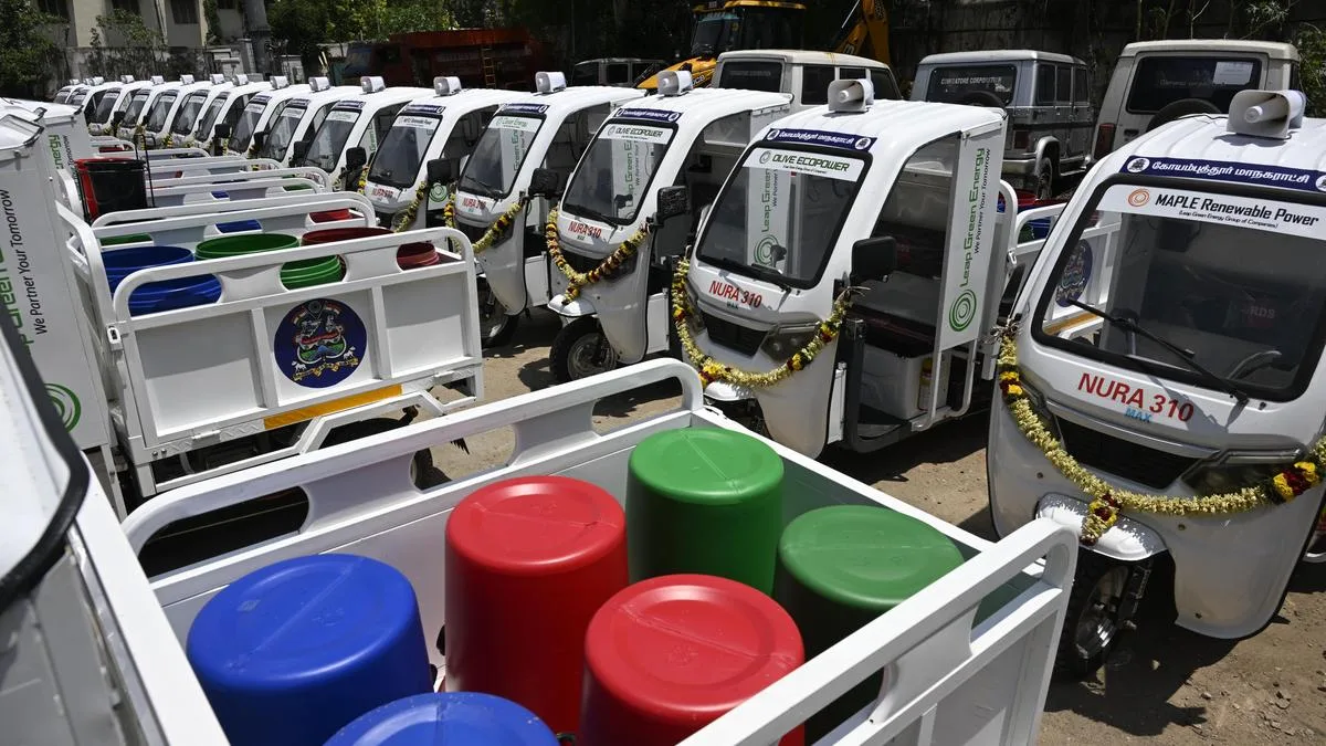 Coimbatore Corporation gets 43 battery-operated waste collection vehicles through CSR
