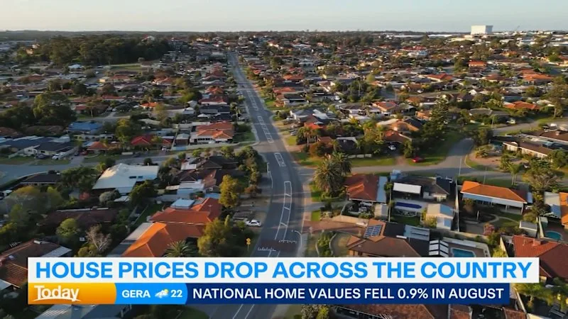 House prices drop across Australia
