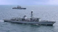 Royal Navy warships track Russian vessels for three days in UK waters