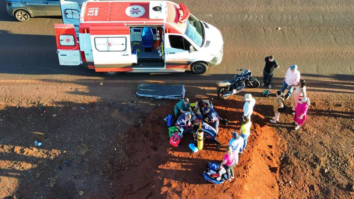 Motociclista que ia para assentamento tem pé amputado em acidente na BR-463