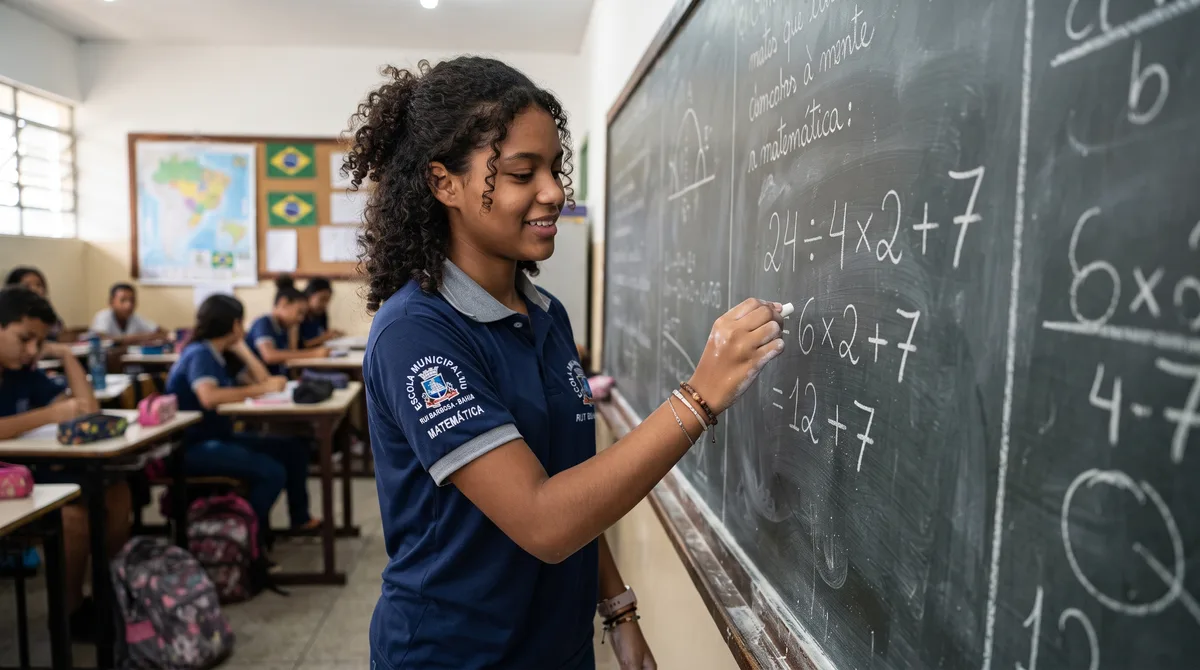 Não se deixe enganar pelos números pequenos: o índice de erro dessa conta é assustador: 24 ÷ 4 × 2 + 7