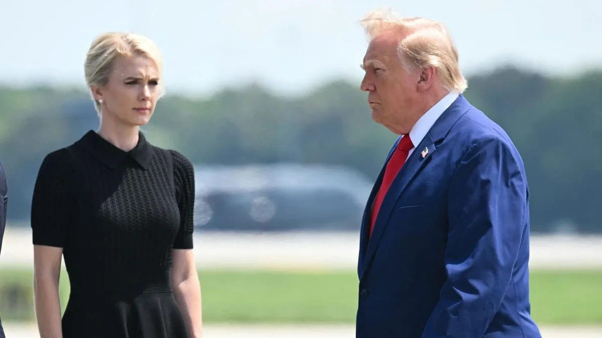 „Loyale Allzweckwaffe“ : Die junge Frau an Trumps Seite – wer ist Natalie Harp?