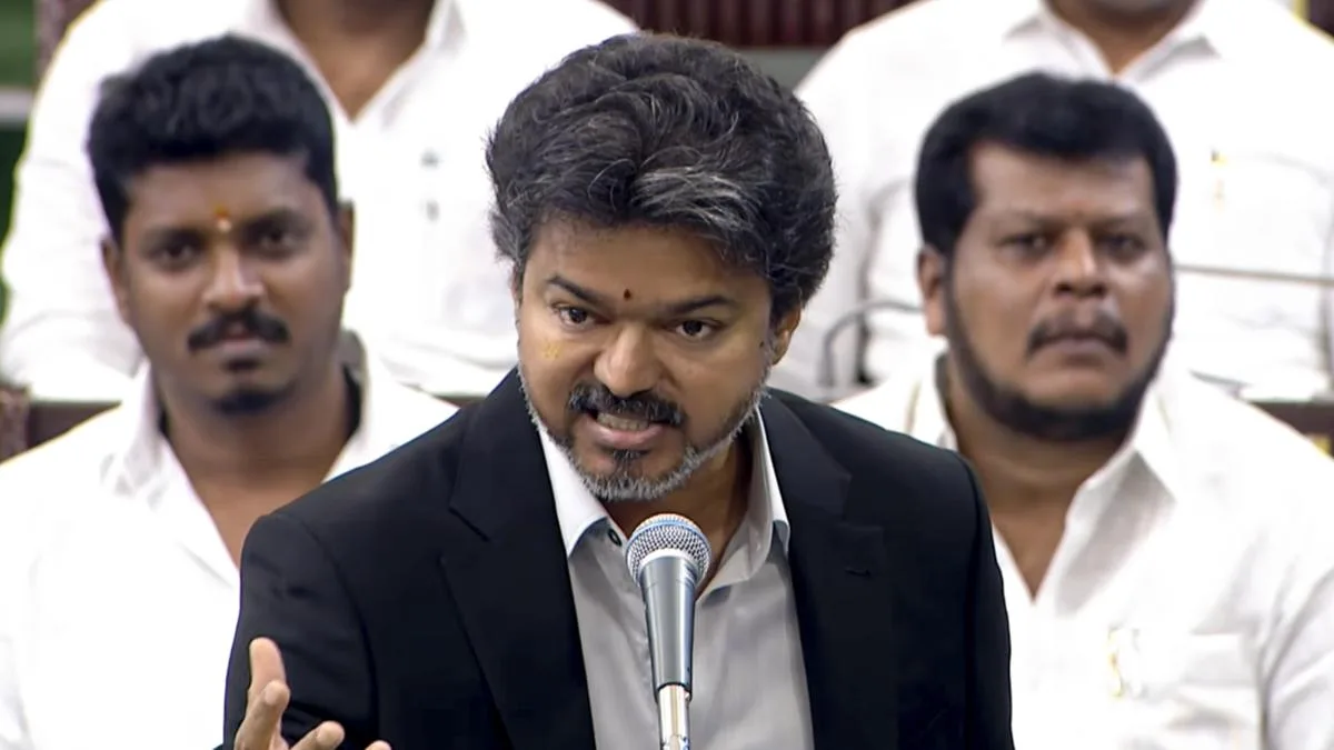 Tumultuous scenes in Tamil Nadu Assembly as CM Vijay attacks DMK invoking Sarkaria Commission, Veeranam scandal