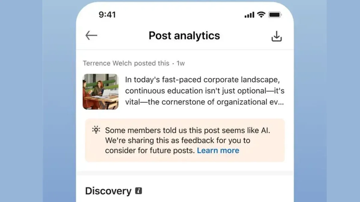 LinkedIn says its AI slop button is working