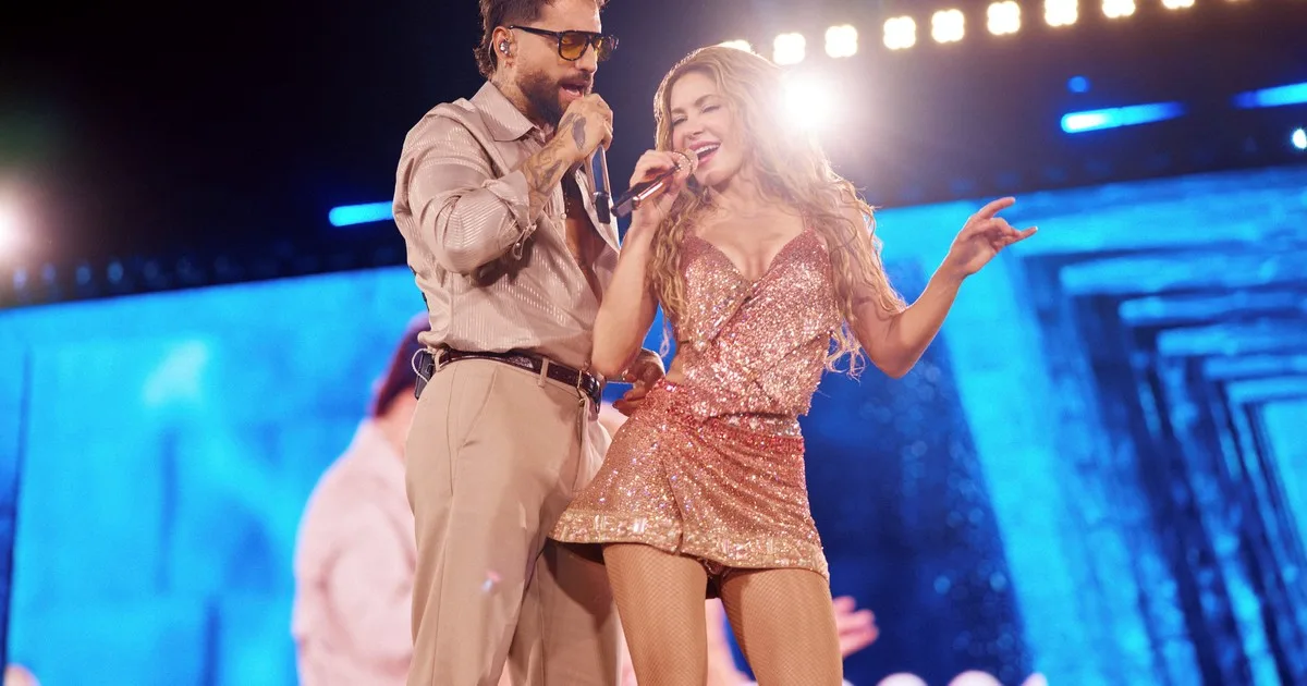 Maluma y Shakira brillaron con "Agua" y "Chantaje" en Madrid