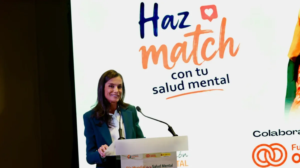 La reina Letizia reclama una atención accesible y universal a la salud mental: "Hay muchas cosas que hacen sufrir"