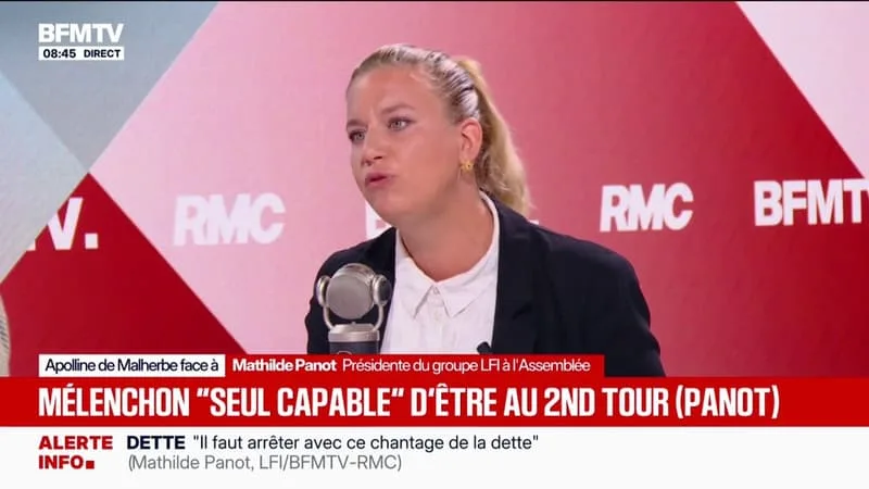 Mathilde Panot estime que Raphaël Glucksmann "veut gagner la direction du PS" alors que LFI "veut gagner l'élection présidentielle"