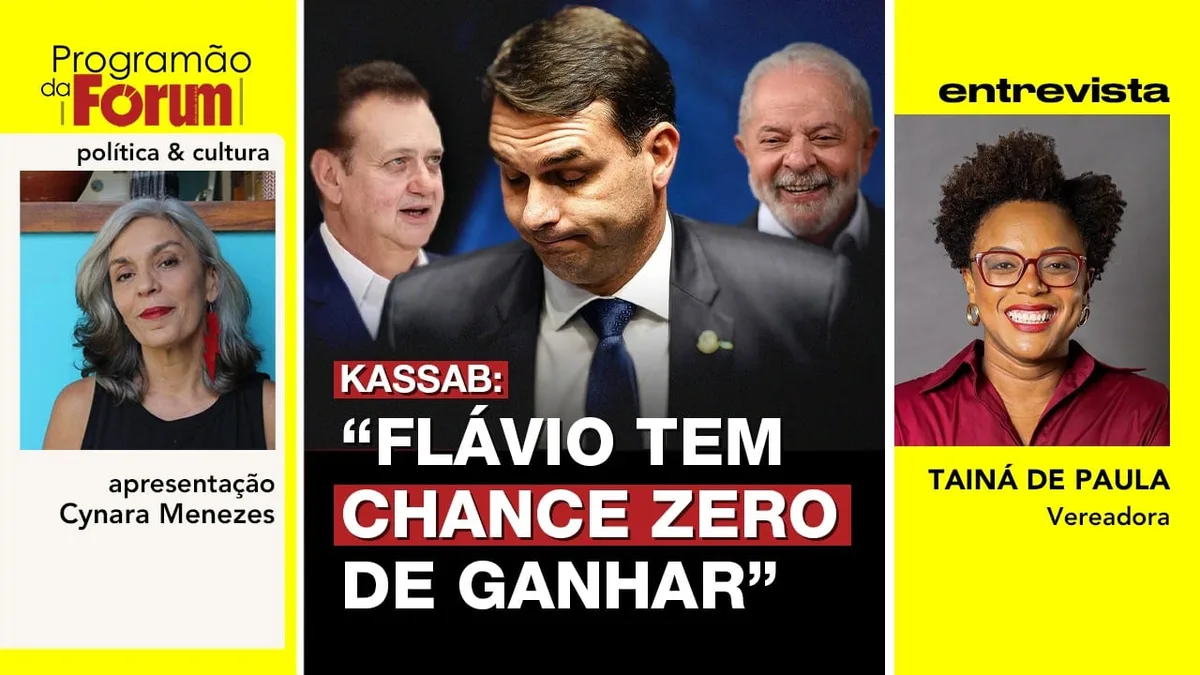 Kassab detona: “chance zero” de Flávio ganhar de Lula | Entrevista: Tainá de Paula | 14.08.26