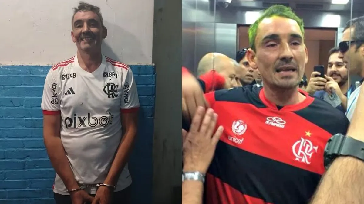 Acusado de narcotráfico, ex-líder de torcida organizada da Argentina é preso pela 2ª vez usando a camisa do Flamengo após 12 anos
