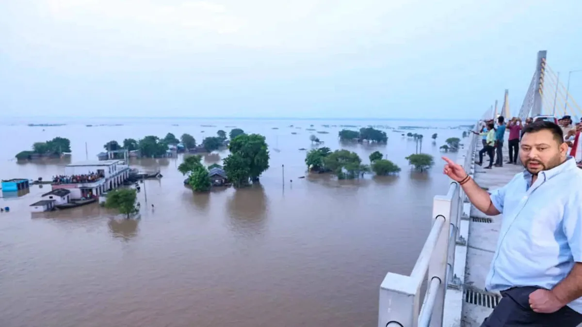 50 lakh hit by Bihar floods; Tejashwi seeks Rs 15,000 aid per family