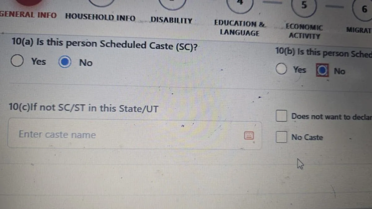Census 2027 questionnaire seeks parents’ religion, place of birth up to village level