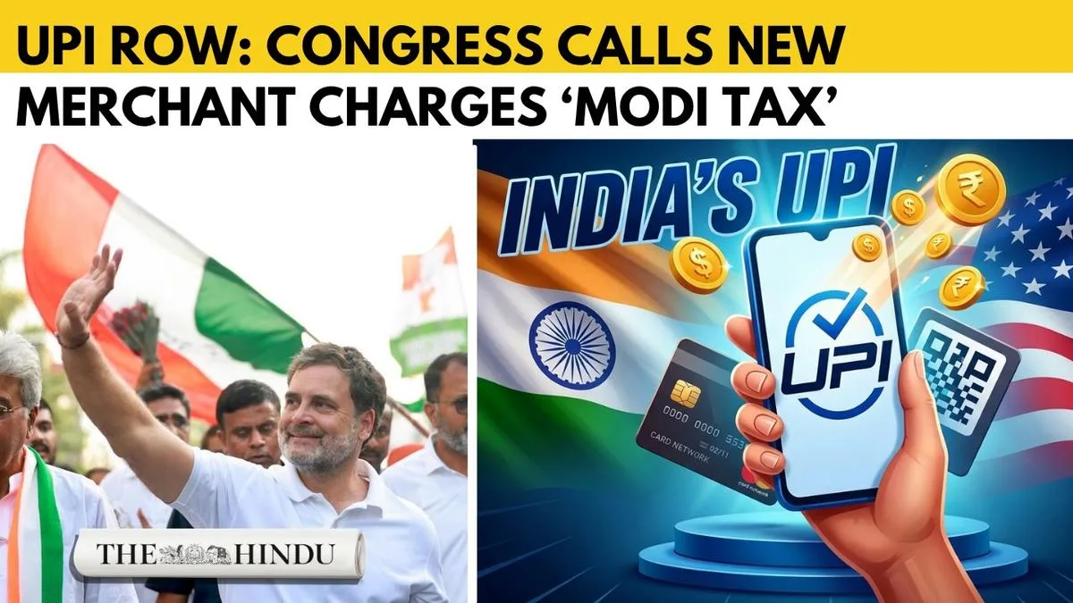 Watch: UPI row: Congress calls new 0.4% UPI charges ‘Modi tax’, cites US pressure