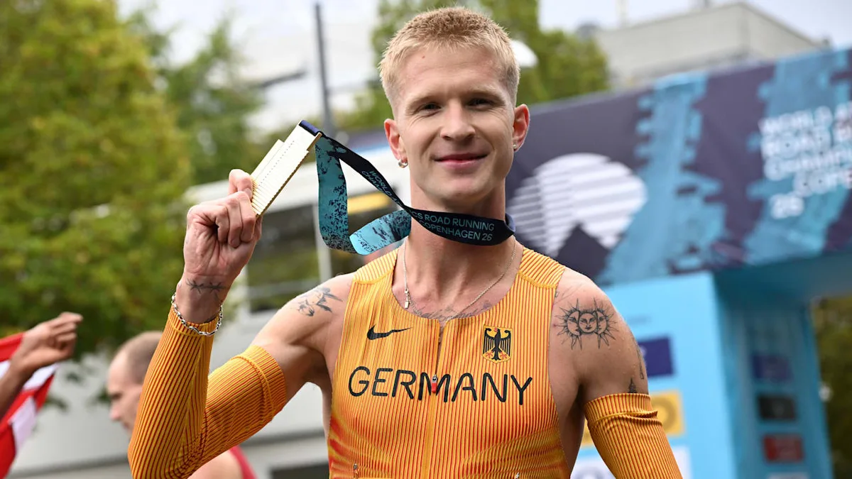 Historische Medaille! - Deutscher Läufer ist Weltmeister