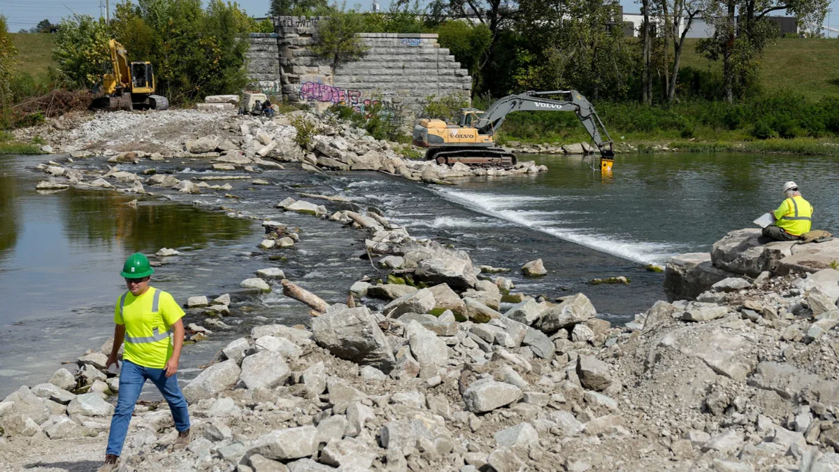 Indianapolis Dam Removal Project: City dismantles Emrichsville Dam; wildlife passage restored