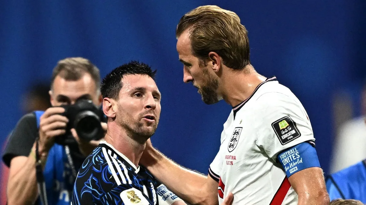 Harry Kane recordó la semifinal con Argentina en el Mundial y contó lo que le dijo a Messi tras el partido