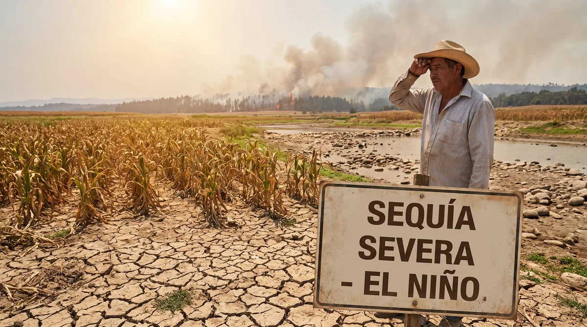 “Es una gran pérdida la que he tenido”: La sequía de El Niño arrasa cultivos en el centro de El Salvador
