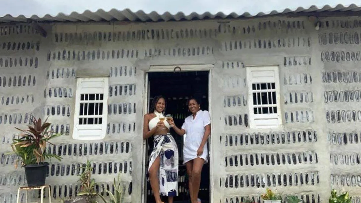 Brazilian mother and daughter create seven-bedroom home from more than 8,000 glass bottles