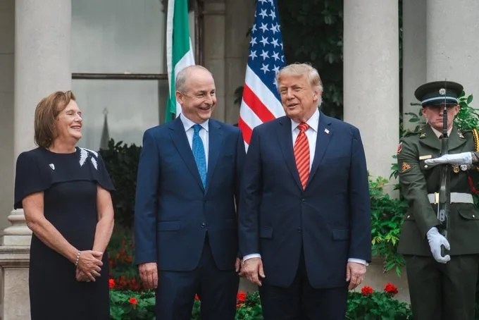 Em Dublin, Trump declara apoio à reunificação das Irlandas: ‘vai acontecer’