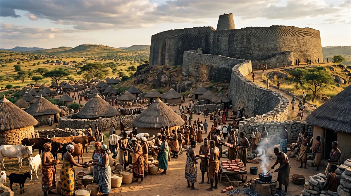 Uma cidade medieval de pedra cresceu entre muralhas no sul da África e movimentou ouro por rotas que alcançavam o oceano Índico